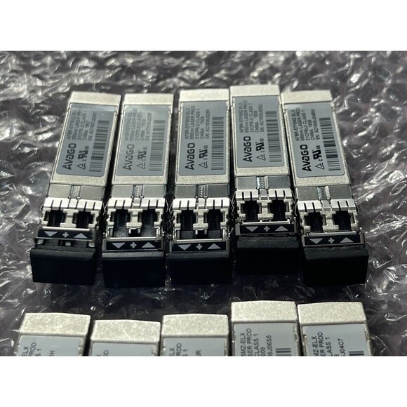 Avago AFBR-57F5MZ-ELX 16GB SFP+ FC SW Optical Transceiver Lot Of 10 - Picture 4 of 11